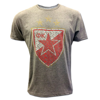 Red Star`s emblem T-shirt 19/20 - grey