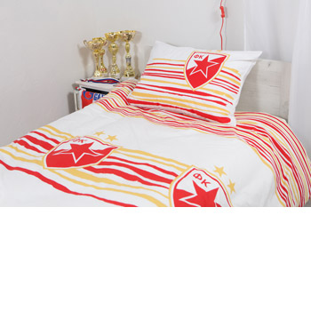 FC Red Star bed linen wuth stripes