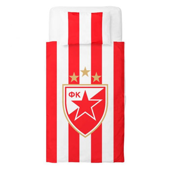 FC Red Star bed Linen - red-white stripes