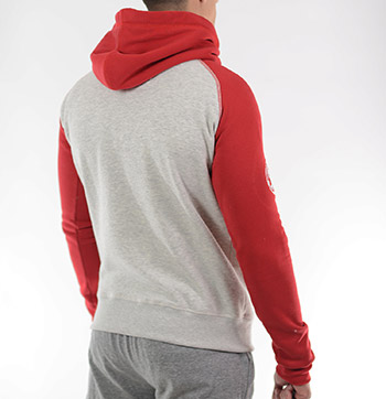 Red Star rugby club red-grey hoodie-2