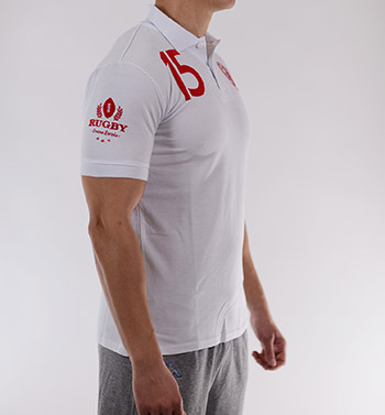 Polo majica Ragbi kluba Crvena zvezda - bela-1