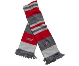 Light gray bar scarf 