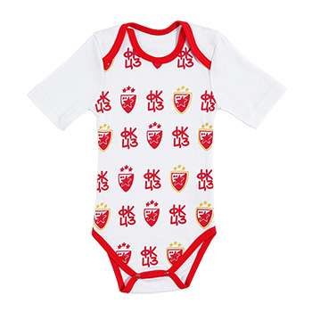 Bodi za bebe Crvena zvezda 2025 - beli