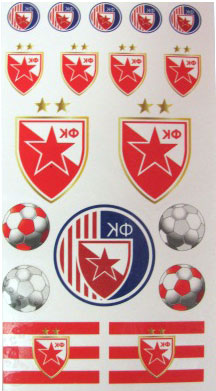 Stikeri - tetovaže Crvena Zvezda 915
