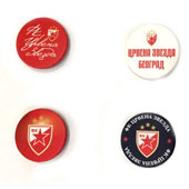 Set of badges FC Red Star