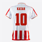FC Red Star jersey 2022/2023 - red-white, with personalization, Macron