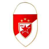 FC Crvena zvezda captain`s flag emblem