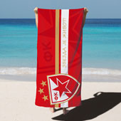 Пляж полотенце FC Red Star 2023 - красный