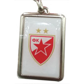 Metal pendant sticker - white