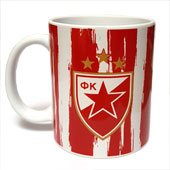 Coffee cup FC RS red white stripes 19/20