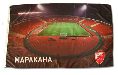 Red Star stadium flag