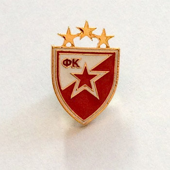 FC Red Star pin with three stars