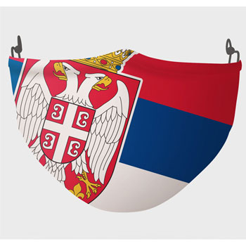 Protective mask Serbia emblem