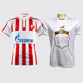 Red Star - Serbia kit I: red white Red Star jersey and white Serbia jersey