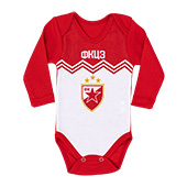Bodi za bebe dugi rukav Crvena zvezda - FKCZ 2025