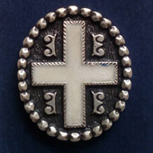 Badge with Serbian symbol - silver