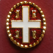 Badge with Serbian symbol - gold