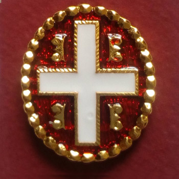 Badge with Serbian symbol - gold