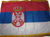 Zvanična zastava Srbije sa resicama (1.5 x 1m)